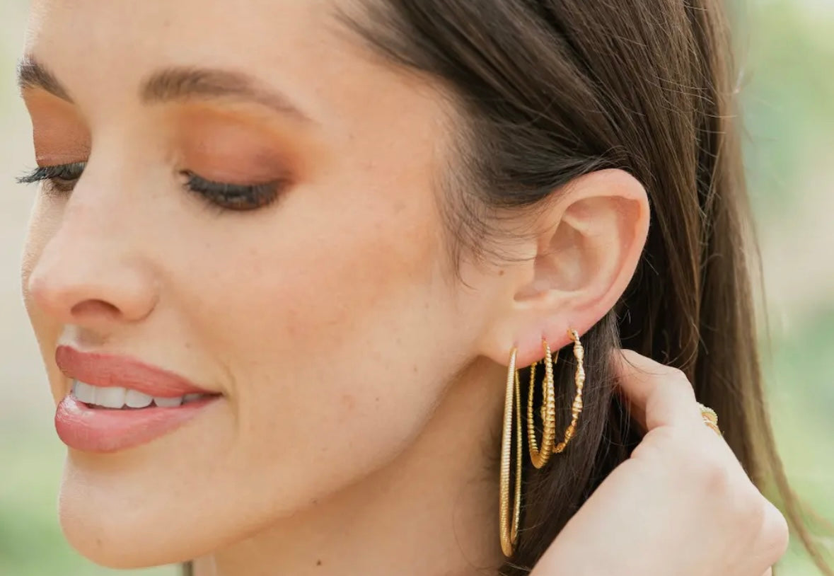 Large Shimmer Hoops