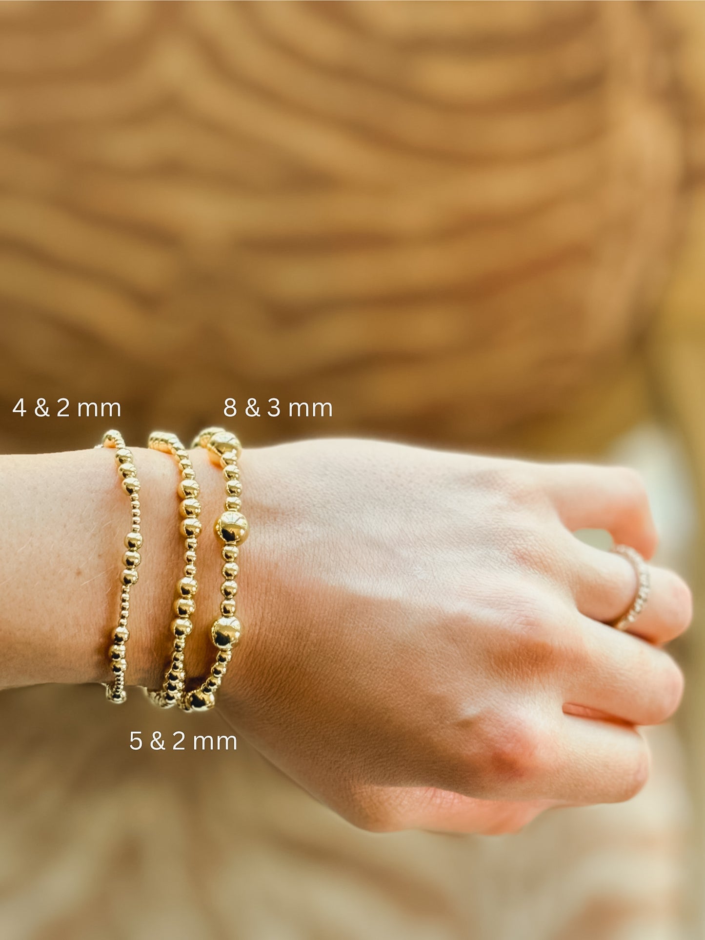Beaded Bracelet - 5 & 2 mm