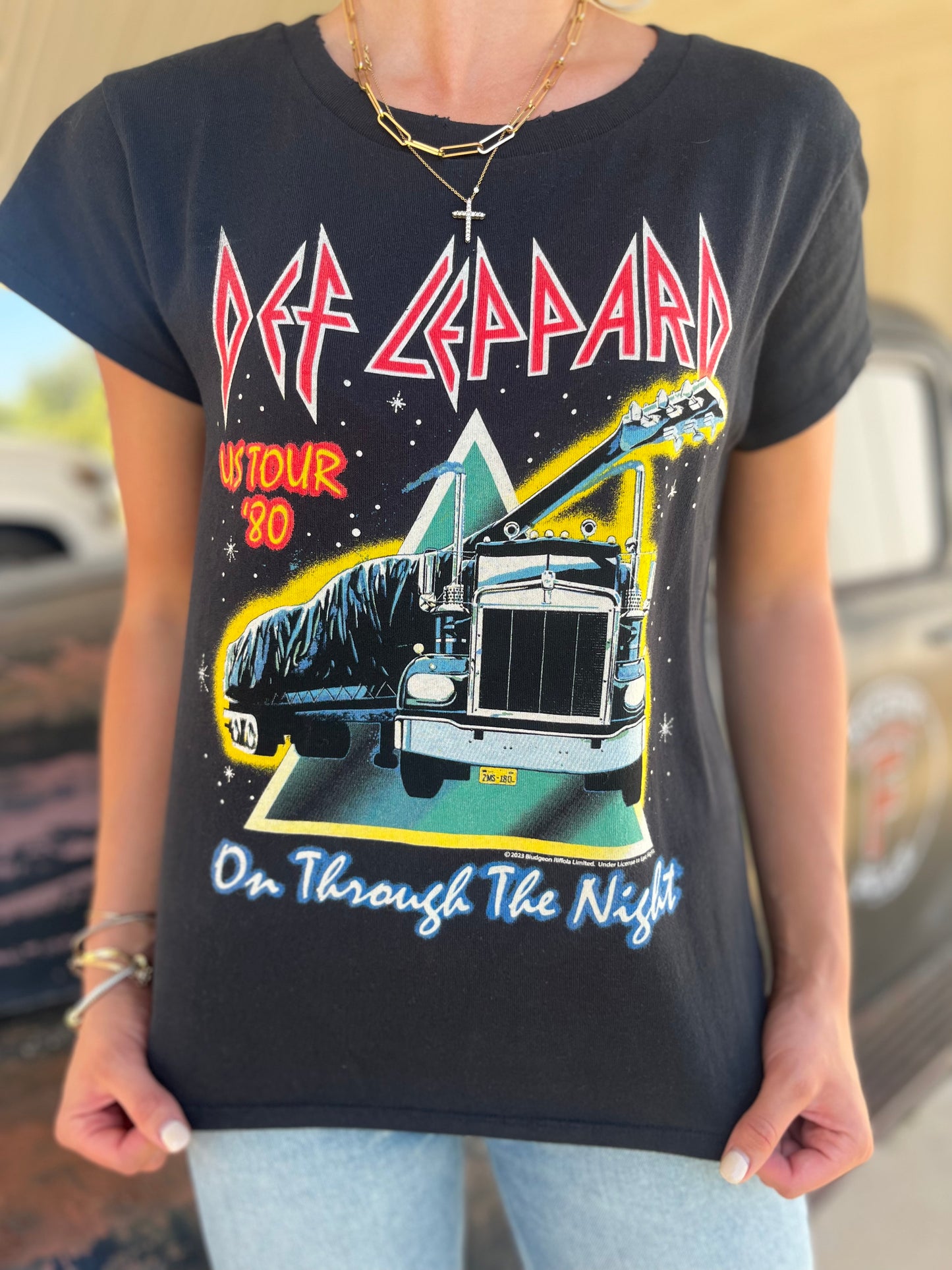 Def Leppard On Through The Night Tee