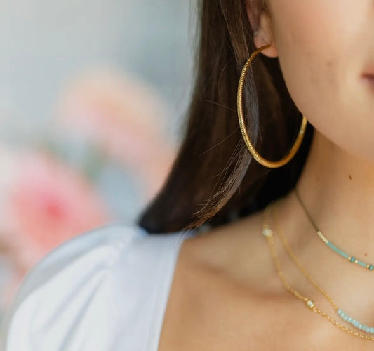 Large Shimmer Hoops
