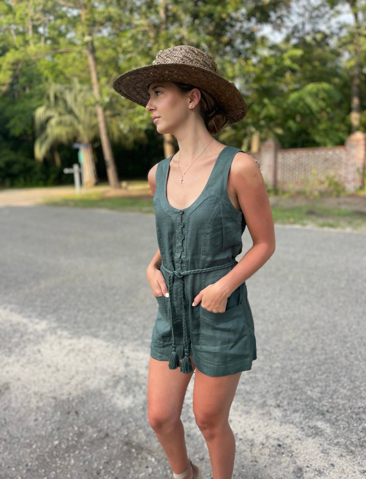 Priya Linen Romper