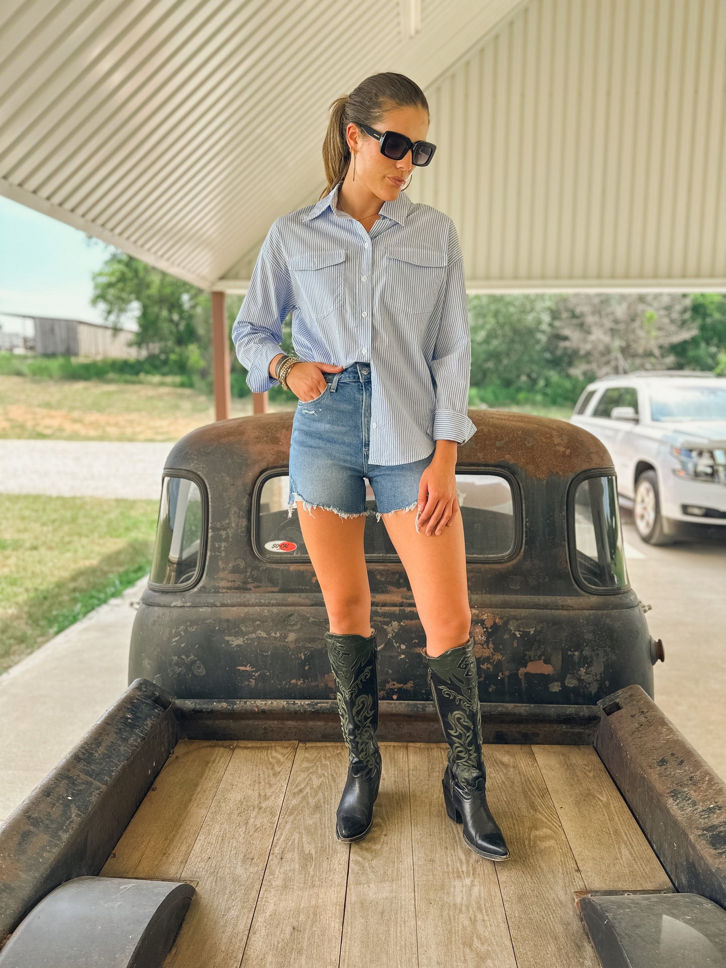 Blue Sky Button Down Shirt