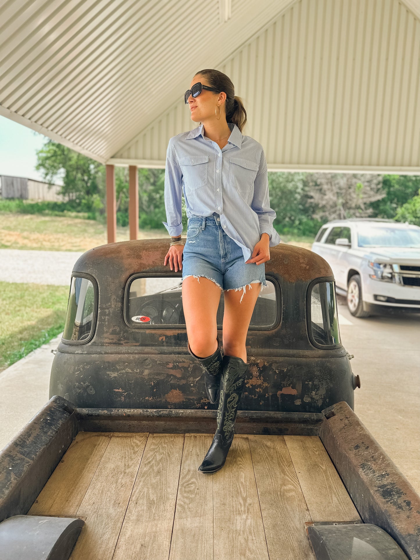 Blue Sky Button Down Shirt