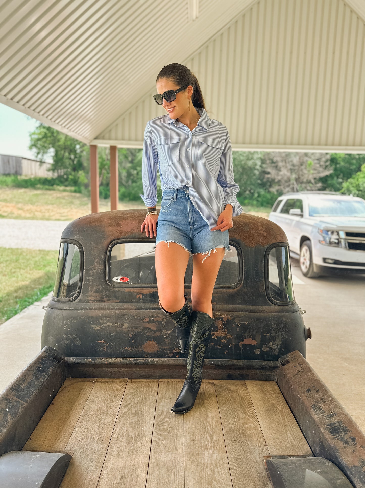 Blue Sky Button Down Shirt