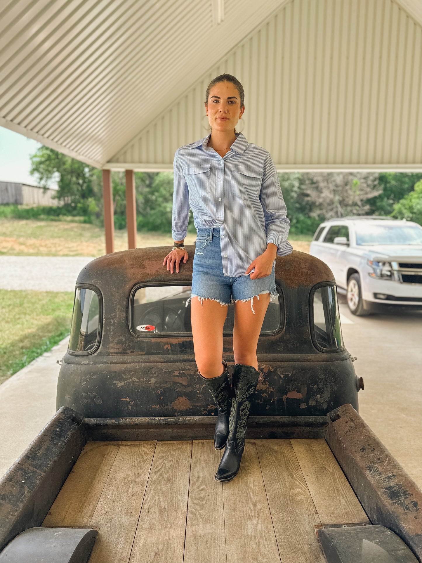 Blue Sky Button Down Shirt