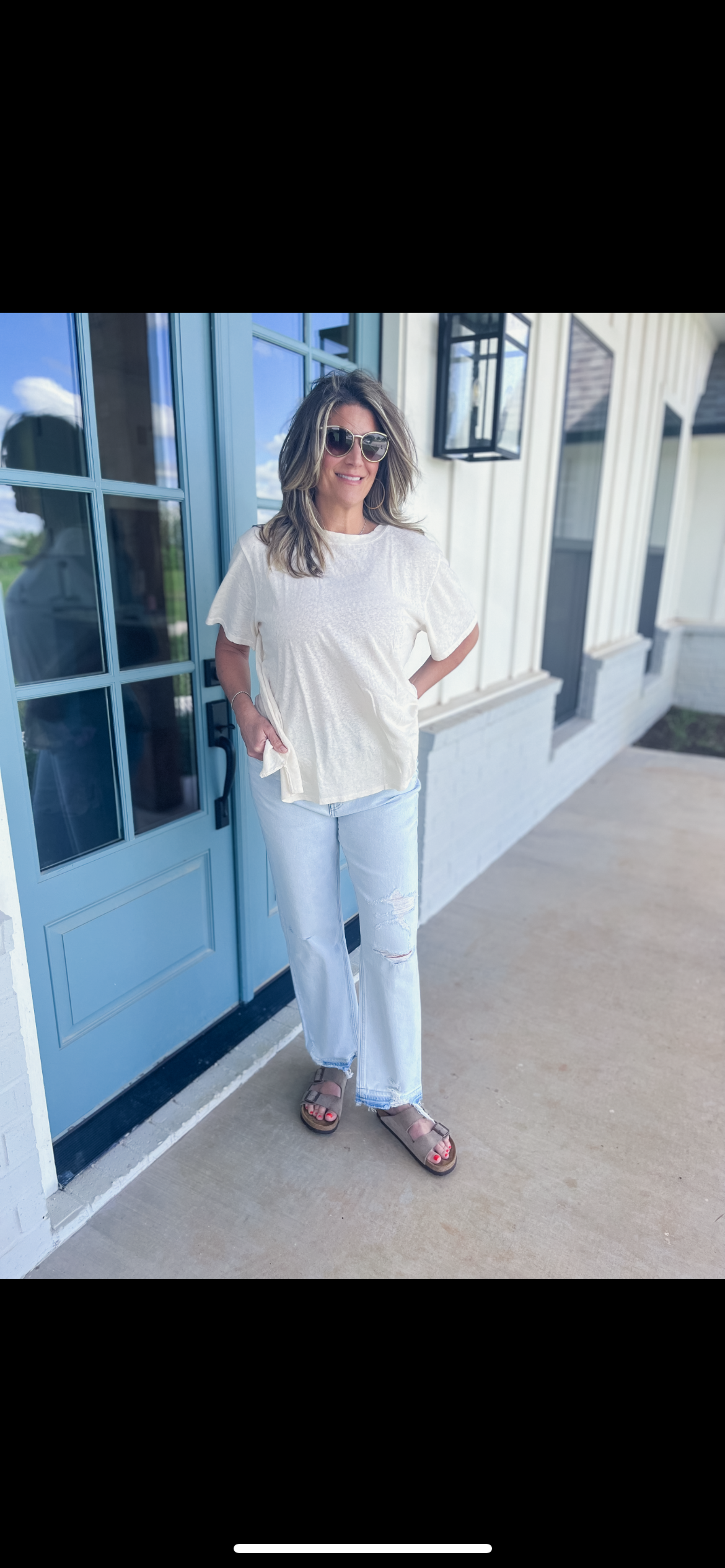 Edie Linen Blend Tee