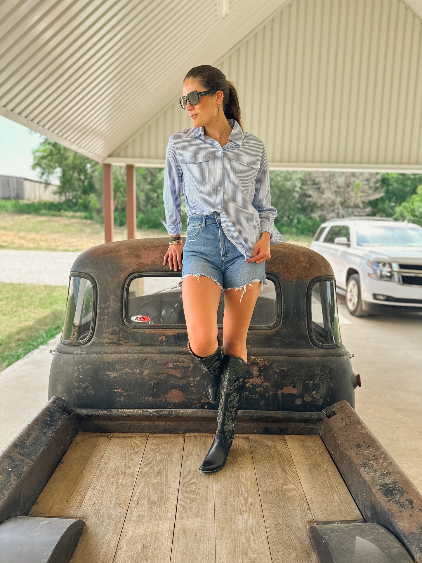 Blue Sky Button Down Shirt