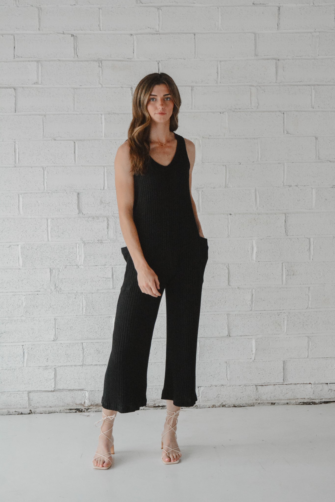 Santa Maria Sweater Rib Jumpsuit