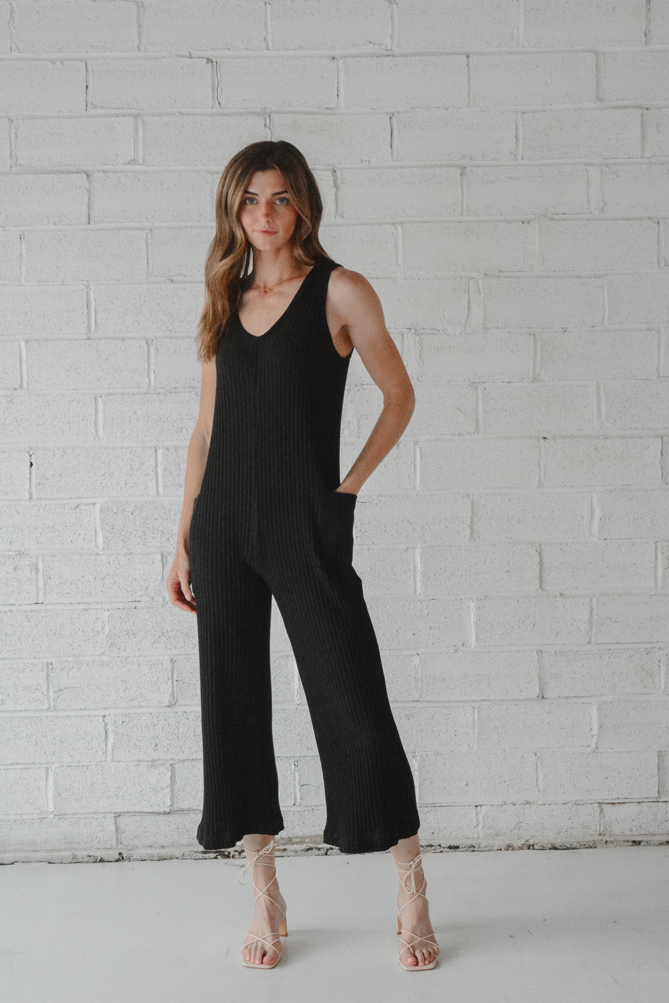 Santa Maria Sweater Rib Jumpsuit