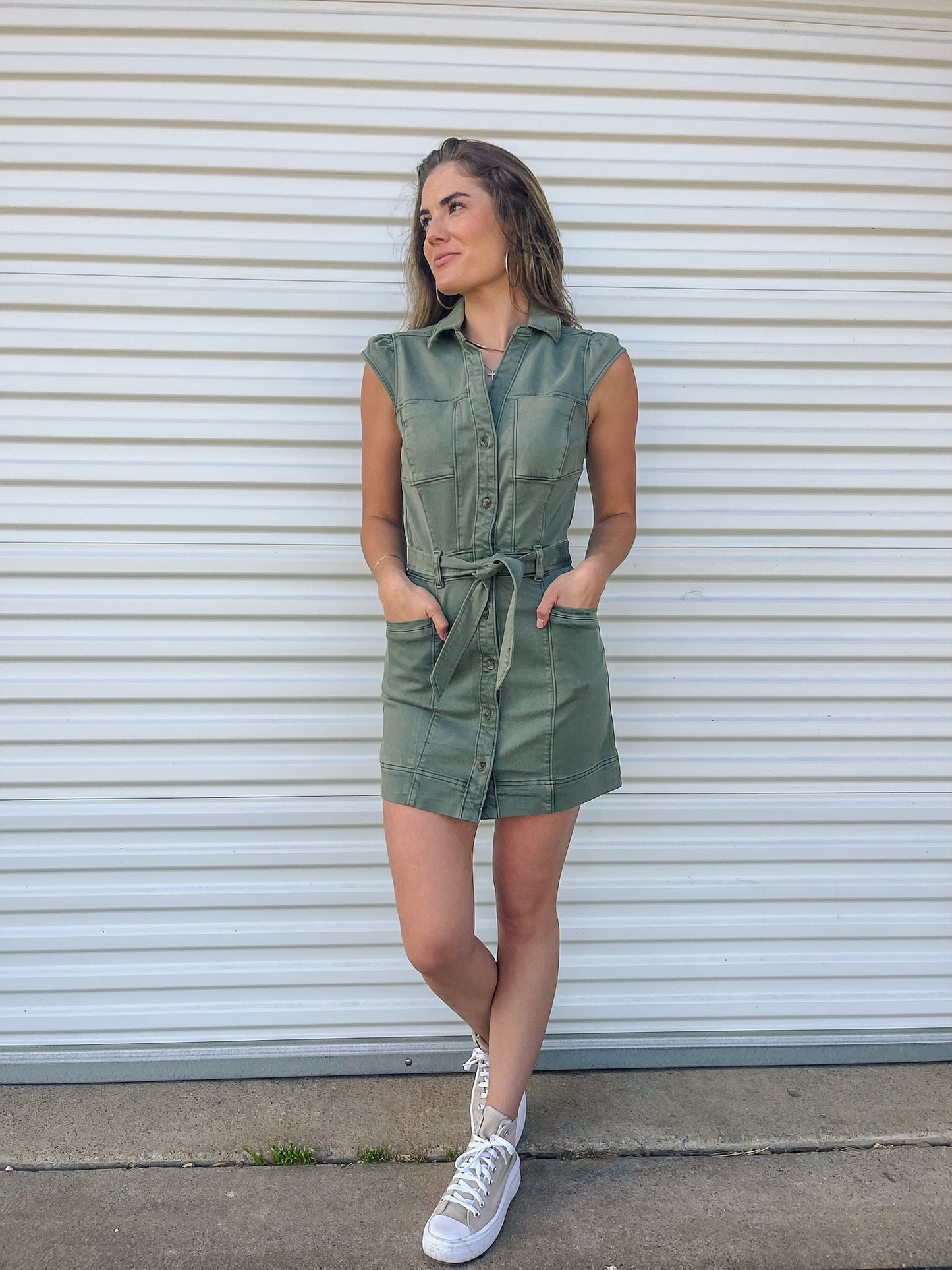 Jaxsyn Dress-Vintage Ivy Green