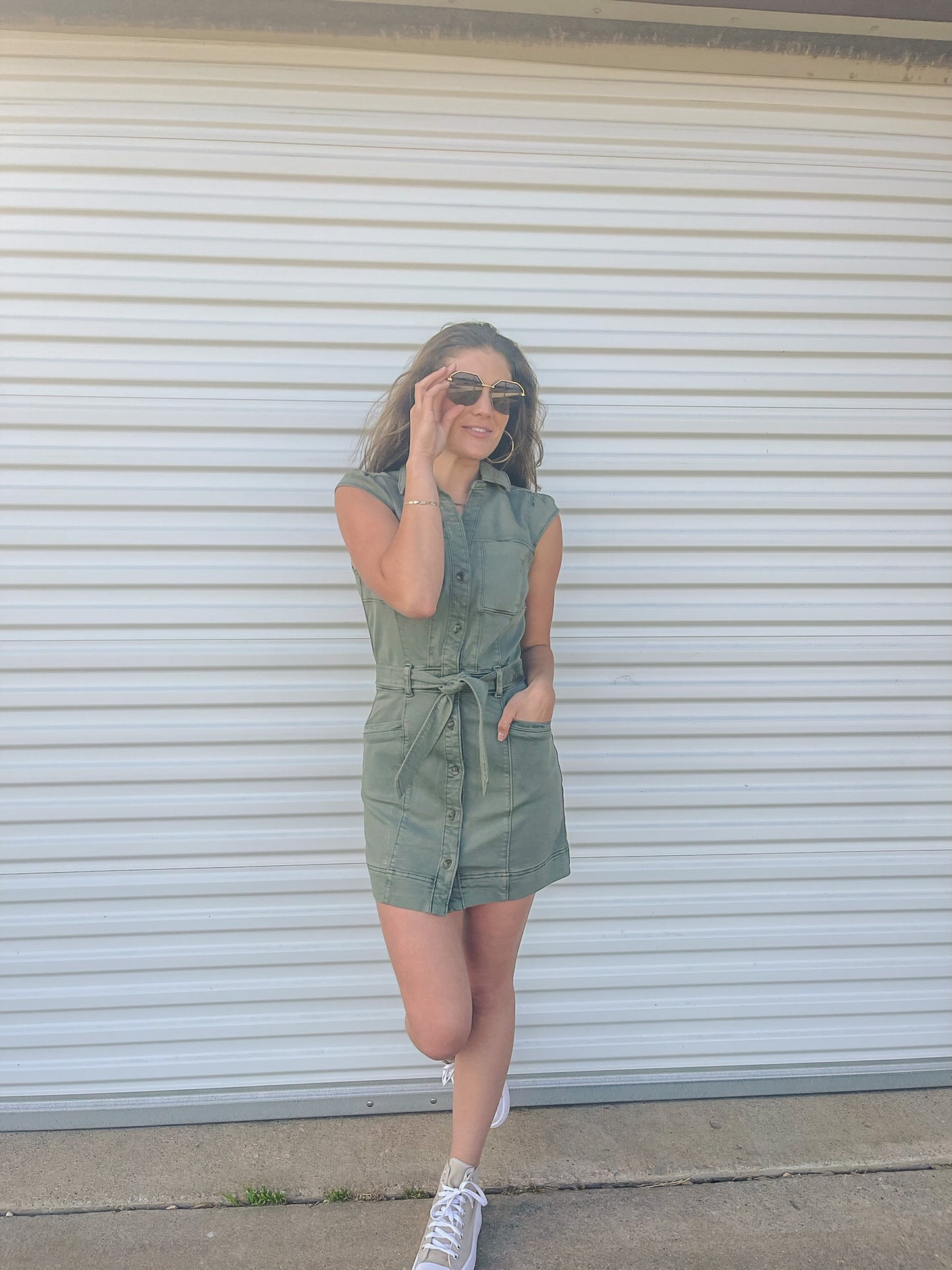 Jaxsyn Dress-Vintage Ivy Green