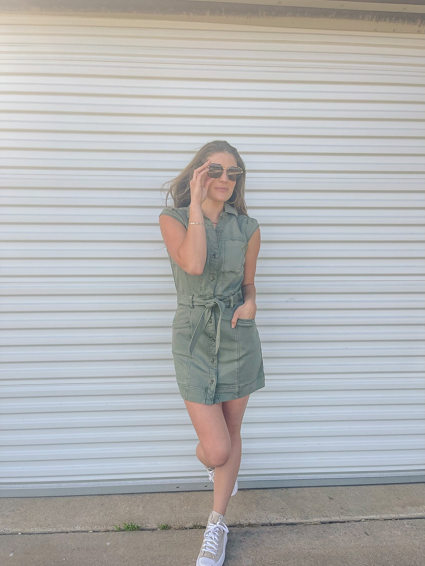 Jaxsyn Dress-Vintage Ivy Green